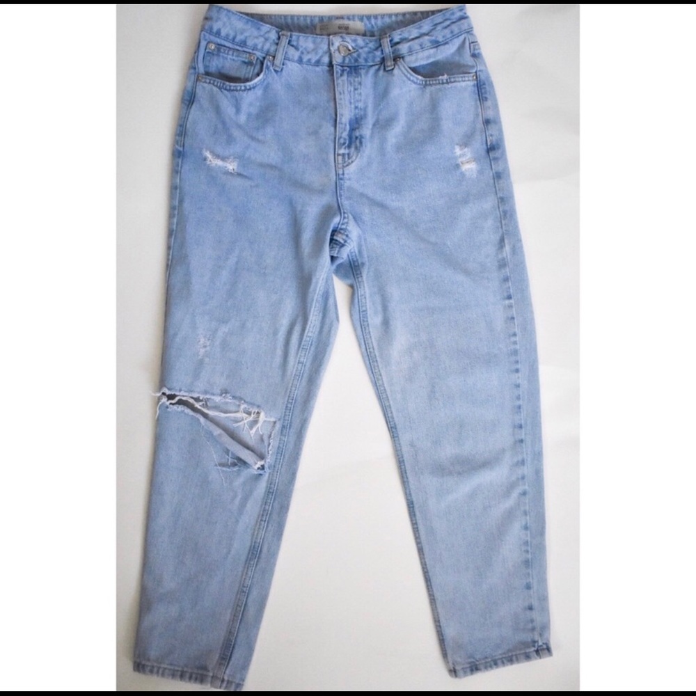 Topshop mom jeans.